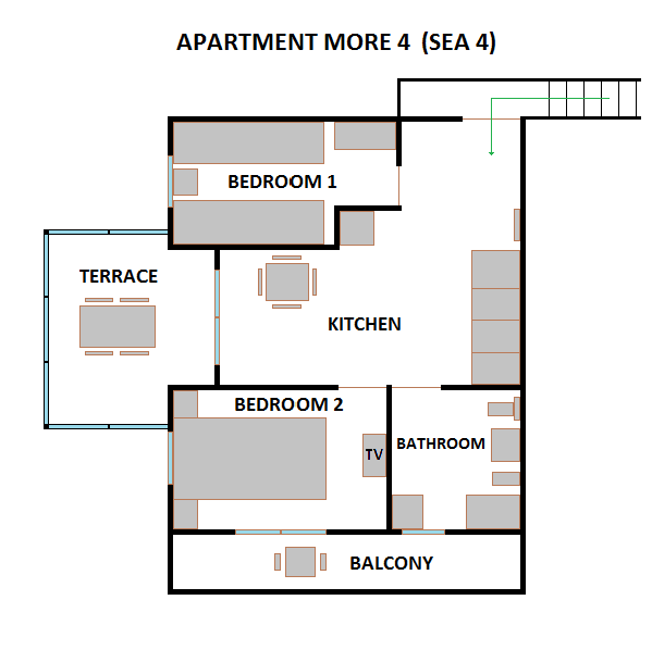Apartment More 4 - House More, Vis